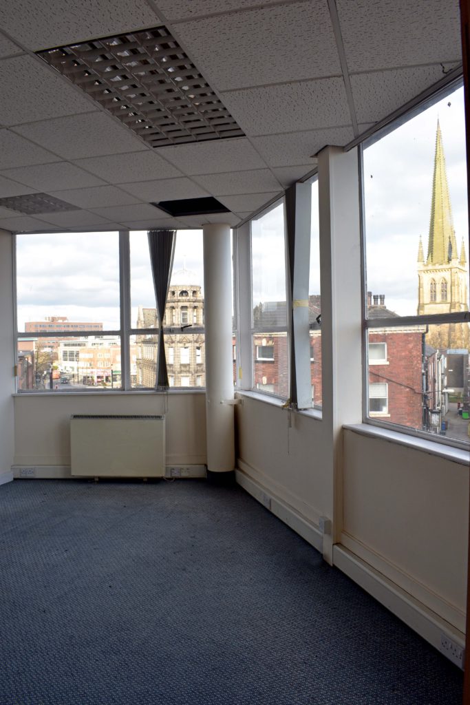 Wakefield city view from Marygate House